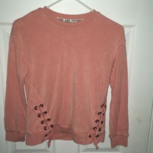 Peach colored sweater